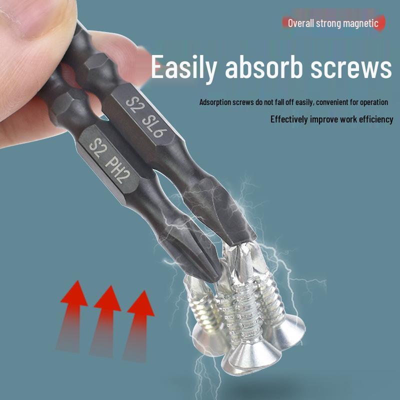 Nigao S2 Impact-Resistant Magnetic Phillips/Flathead Screwdriver Bit