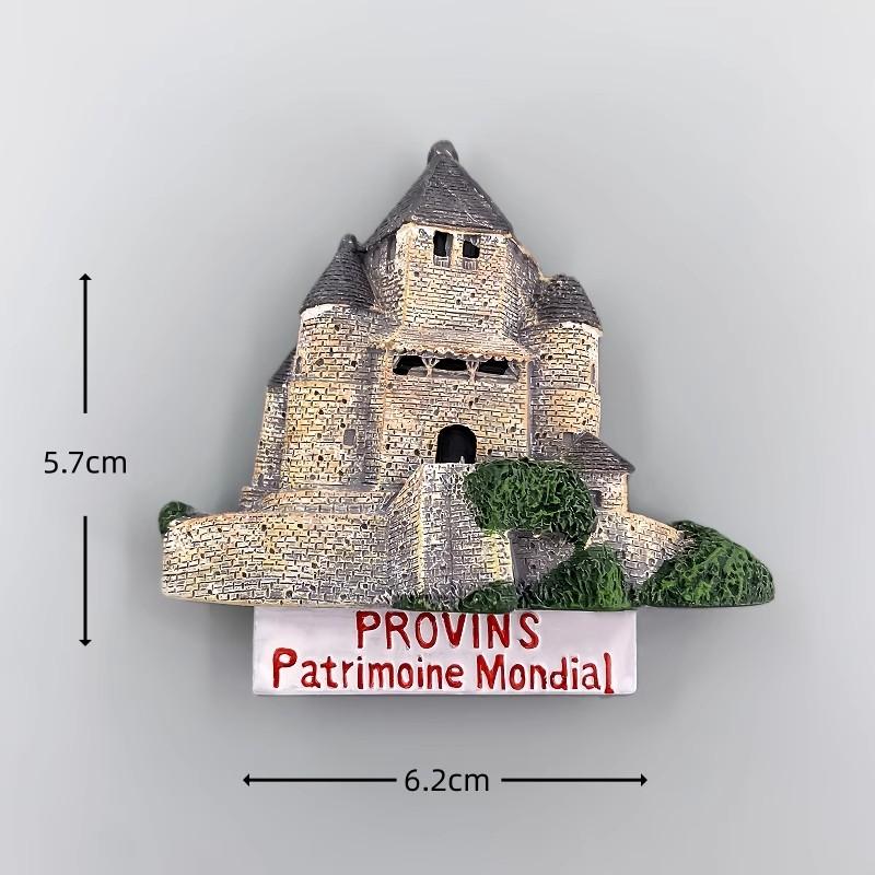 France Refrigerator Stickers Mont-Saint-Michel Souvenirs Normandie Alsace Guadeloupe Provins Tour César Fridge Magnets Gifts