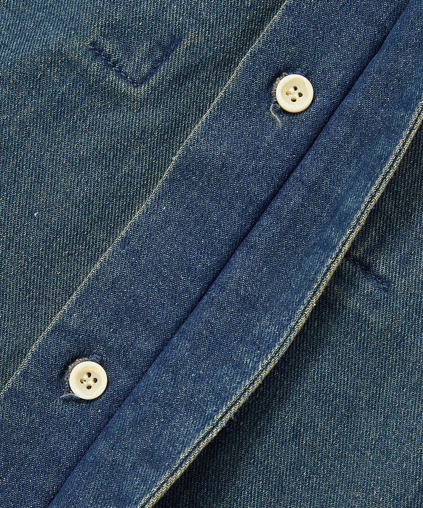 COLUMBIA UNIVERSITY Columbia Trajan Label Hidden Pocket Denim S/S Shirts Midnight Denim