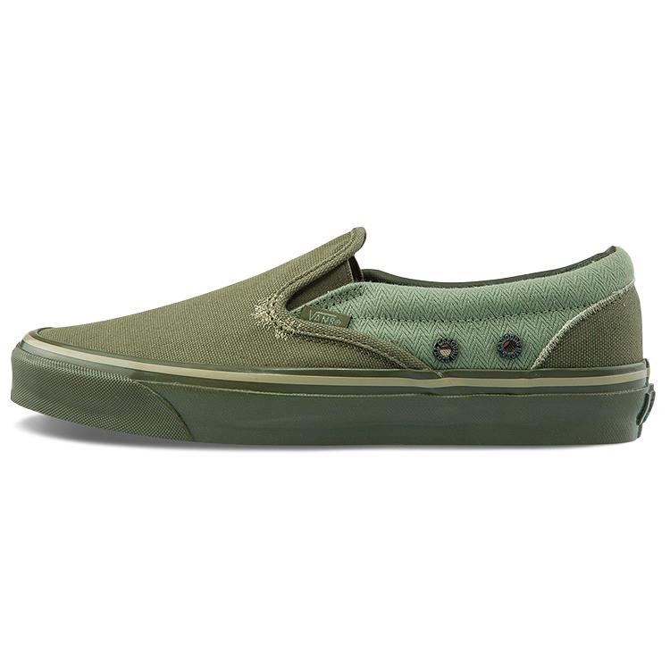 Vans Nigel Cabourn OG Classic Slip- LX 'USMC Army Mix' (Unisex) Usmc Army Mix Skateboard Shoes VN0A45JK9TA