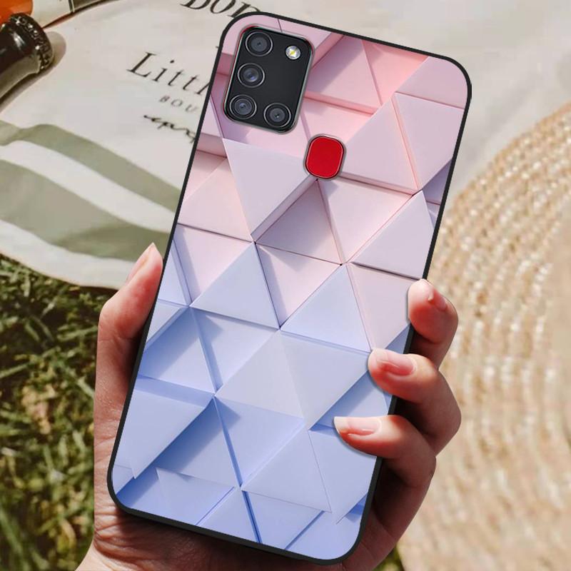 For Samsung A21S Case Phone Cover Silicone Soft TPU Back Cover for Samsung Galaxy A21S Case A 21S A21 S A217F Fundas Bumper