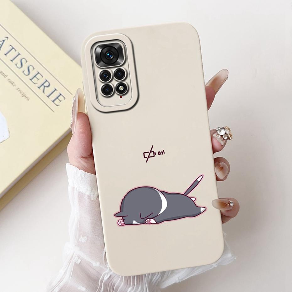 Lens Protective Cover For Xiaomi Redmi Note 11 4G / Note 11s 4G / Note11 Pro 4G Lovely Printing Soft Silicon Phone Cases