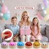 Set da 3 pezzi: 1 Baozi, 1 Coperchio e 1 Gabbia, Giocattolo Spremibile Baozi Lucido, Pallina Antistress Baozi Colorata, Giocattolo Spremibile Cibo Realistico