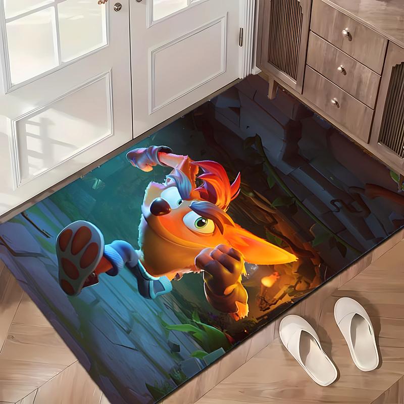 Crash-Bandicoot (5) Büroteppiche geeignet für Wohnzimmer Schlafzimmer Büros und Küchen ein Geschenk für moderne Wohnkultur