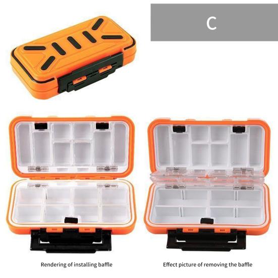 Fishing Case Easy To Carry Compartment ABS Fishing Case Fishing Accessories Box Lure Box Fishing Tool Box Angling Supplies