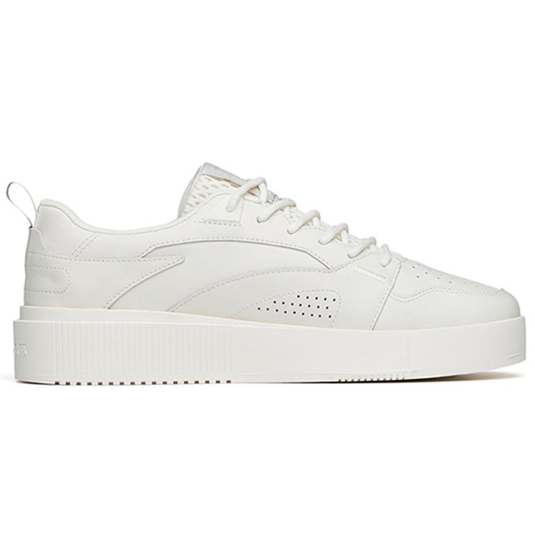 New Anta Life Collection Low Top Skateboard Shoes Men's Ivory White 112228040-1
