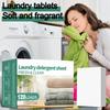 Portable Laundry Tablets Concentrated Stain Removal Instant Bubble Tablets Fresh Linen Scent Household Laundry Paper