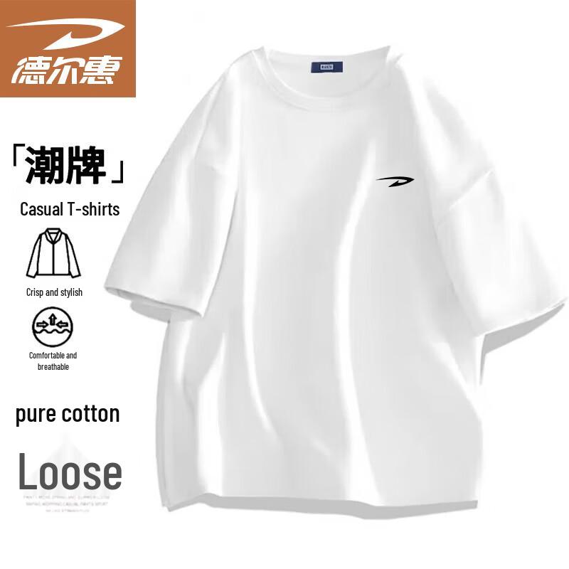 Deerway Men s Pure Cotton Short Sleeve T-Shirt L
