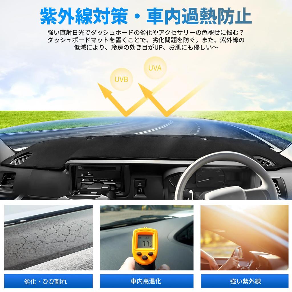 GIMUYA Dashboard Mat for Daihatsu New Atrai and Hijet Cargo S700V and S710V 2021 Exclusive Dash Protective Interior Custom Sun and Set S700V, S700W,