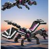 246 Stück Schwarzer Pixel Drache Filmmodell Bausteine, Halloween-Geschenke, Weihnachtsgeschenke, Geburtstagsgeschenke
