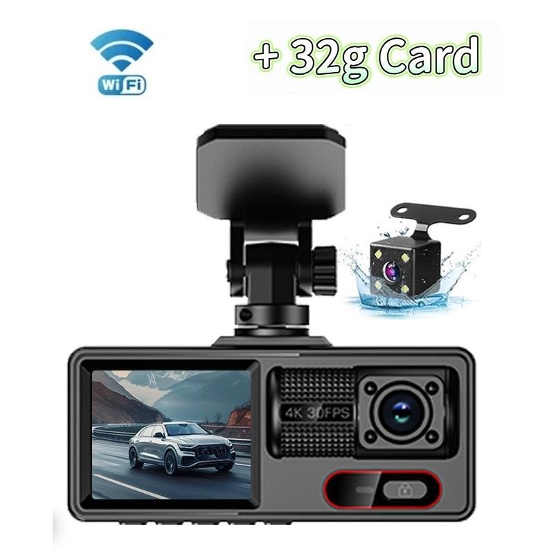 3kanálové nahrávání se současným zobrazením tří objektivů, HD palubní kamera s WiFi a připojením k chytrému telefonu.