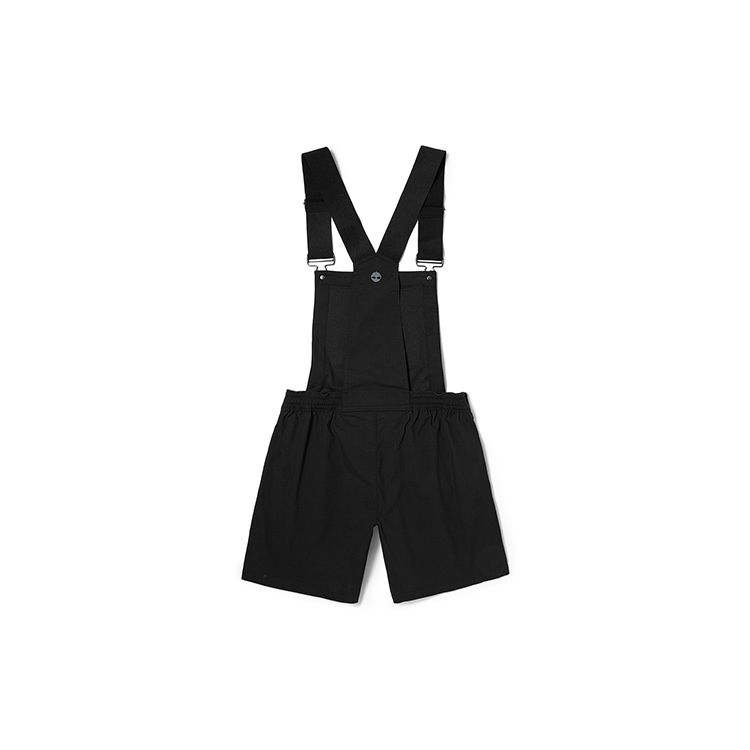 Timberland Solid Color Adjustable Strap Casual Overalls Women Overalls Black A5TB6-001