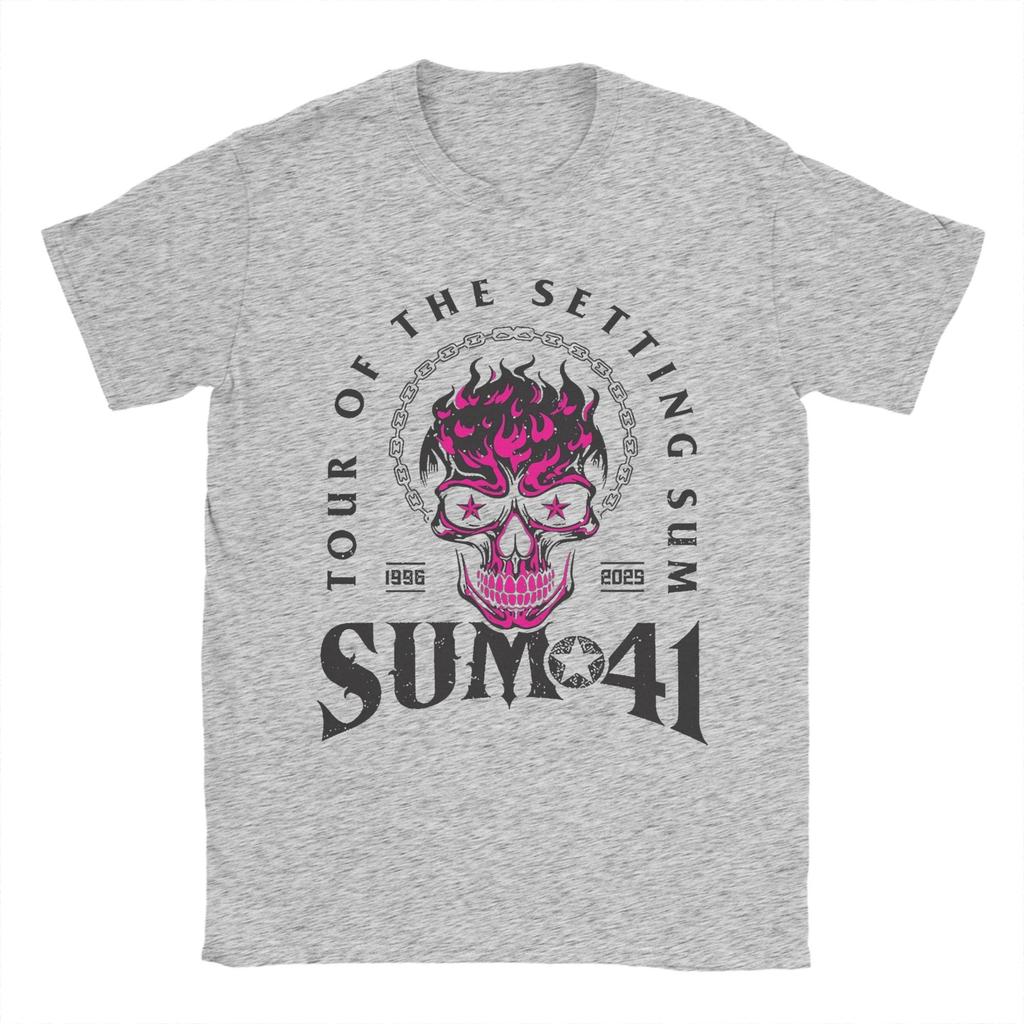 The Final Tour Sum 41 TShirt Unisex  Funny Cotton Tee Shirt Round Collar Short Sleeve T Shirts Big Size Tops