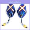 Side Rearview 10mm M10 Mirrors For Motorcycle Scooter Cruiser Chopper Sportbike