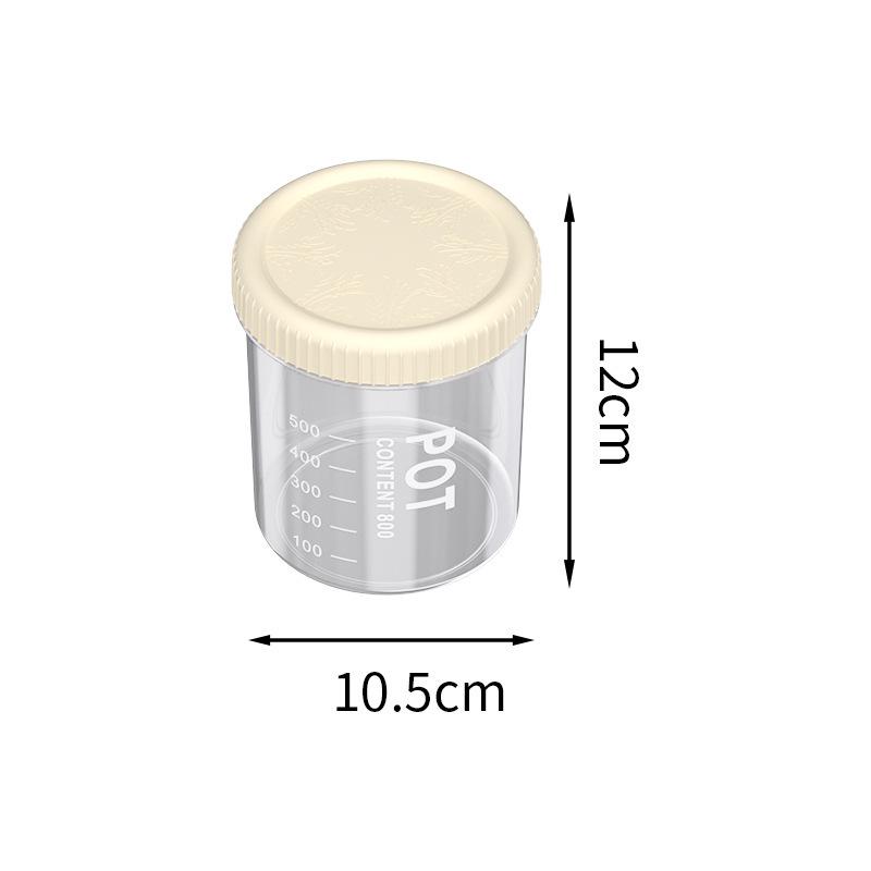Food-Grade Plastic Storage Jar with Lid for Cereal, Grains, Coffee, & Tea