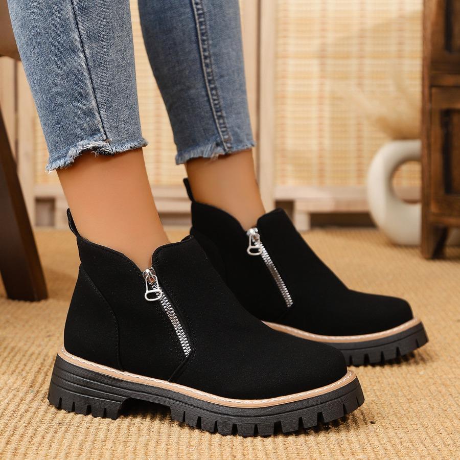 Plus Size Casual Ankle Boots for Women Fall/Winter 2025 High-Top Casual Fashion Ankle Boots for Women