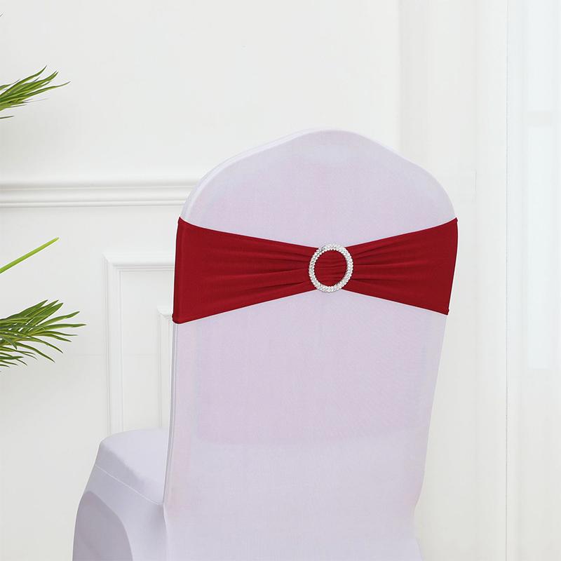 3pcs Chair Cover Chair Cover Bowknot Removable Stretch Elastic Decorative Accessories