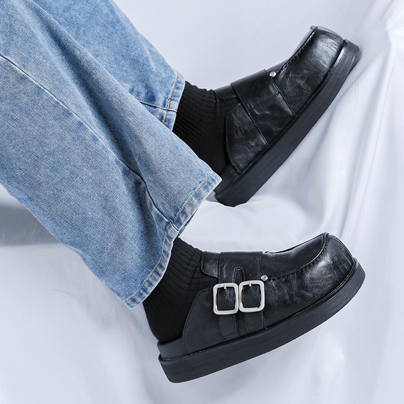 Fashion Soft Sole Slip-On Loafers Comfortable Walking Shoes for Men Breathable Indoor Outdoor Flats 2025 New Men's Platform Mule Shoes