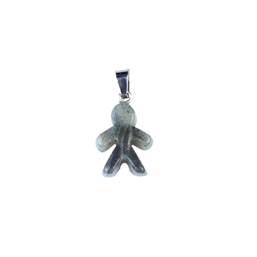 1Pcs Small Pendant Natural Stone Men-Shaped Pendant For Jewelry Making DIY Earrings Necklace Bracelet Accessory