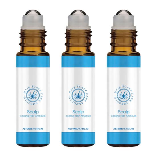 1/2/3Pcs 10ml Hair Care Essential Oil Roller Applicator Prevent Hair Loss Nourish Roots Quick Absorption
