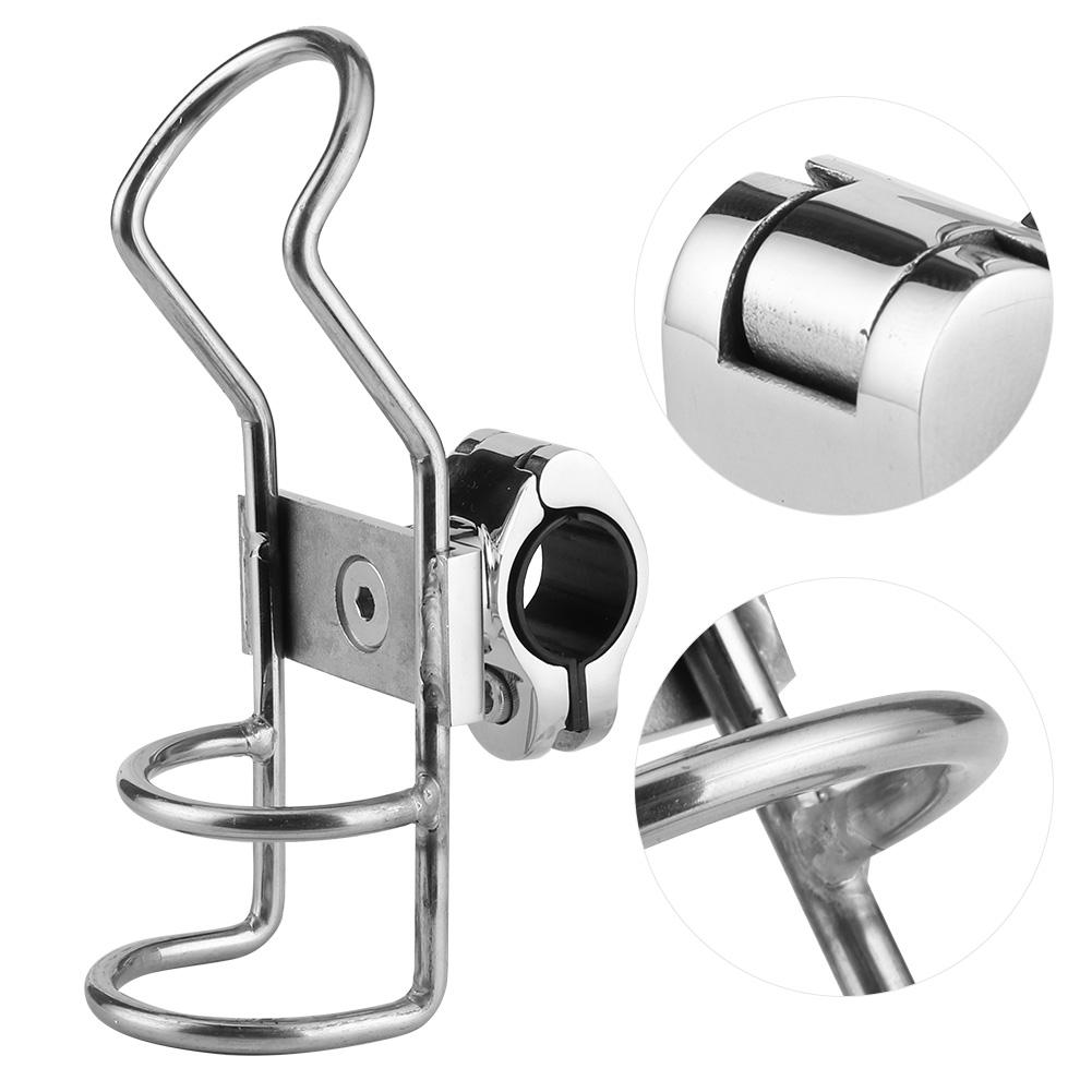 Fishing Rod Rack Stainless Steel Rail Mount Pole Bracket Support Clamp Boat Accessories26mm 1.0in