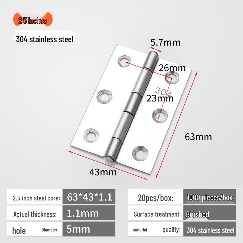 Tiché panty pro skříně a okna z nerezové oceli 304 - Velikosti: 1'', 1,5'', 2'', 3'', 4''