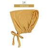 Solid Color Elastic Tie-Back Modal Undercap Hijab Scarf Adjustable Kufi Cap