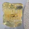 Euro-American Style Gold Hollow Heart Two-Tone Grillz for Daily Street Hip Hop Teeth Decoration