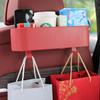 BELOMI Car Headrest Backseat Organizer With Cup Holder, Seat Back Hanging Storage Box With Hooks, Multi-Functional Drink Pocket Food Snack Phone Tray