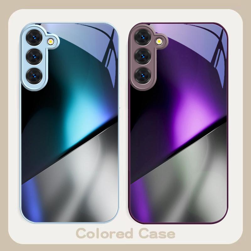 Mysterious Color and Light For Samsung S26 S22 S8 9 10 S20 Ultra S21 Pro S22 Plus S23 FE S24Ultra S25 Edge S24+ Glass Phone Case