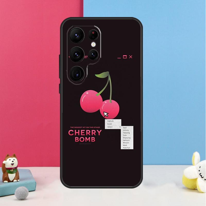 Cherry Pattern Case For Samsung Galaxy S26 S23 Ultra S20 S21 S22 S24 S25 Plus S10 S25 FE Back Cover Shell