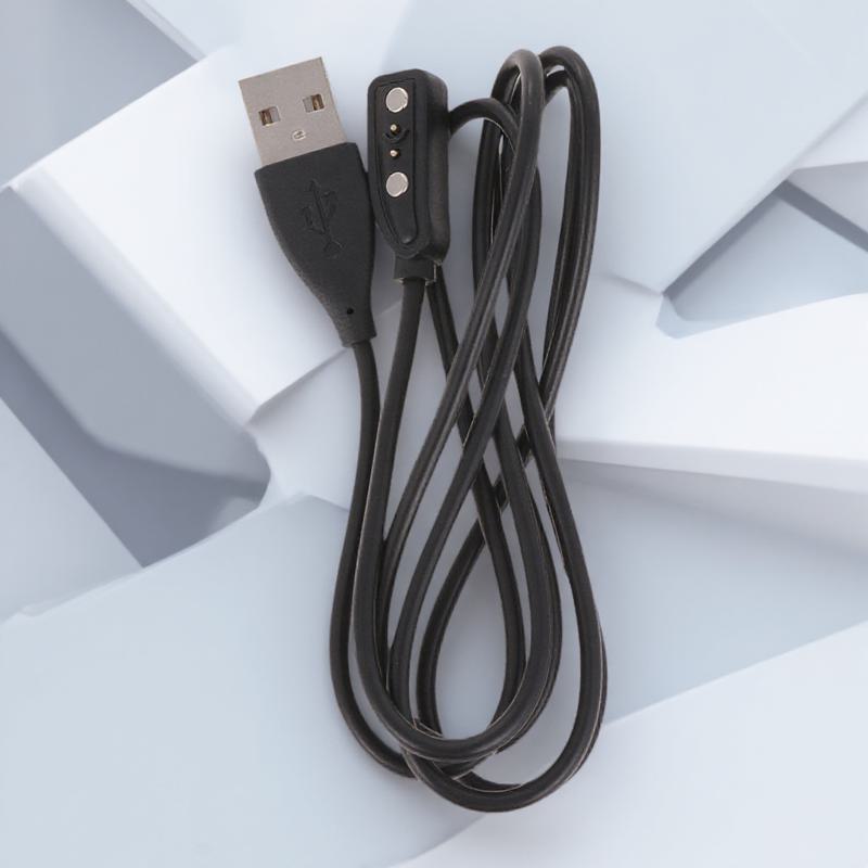 USB Magnetic Charging Cable Fast Cord for Pebble 3 Smart Watch Black Cable Charging Cord