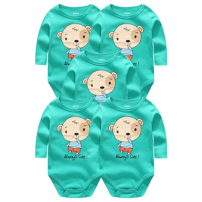 Haine pentru bebeluși, la modă, cu mâneci întregi, din bumbac, nou-născut, băiat, fetiță, cu desene animate, salopete infantile, 7 buc/seturi, salopete, haine pentru bebeluși