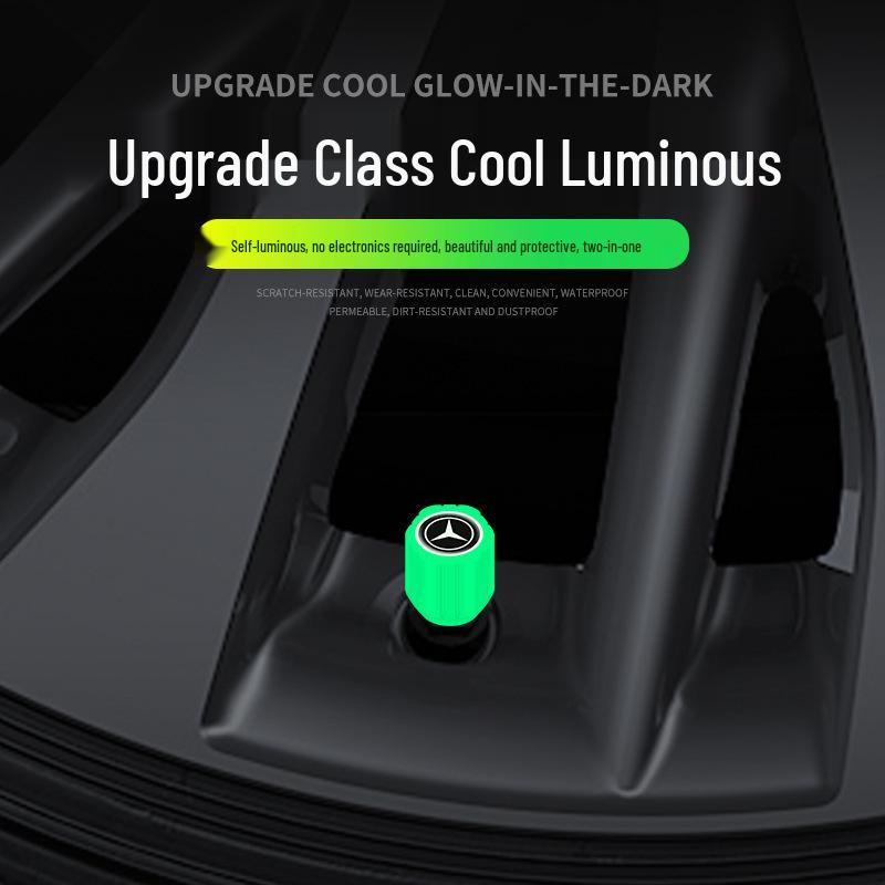 Luminous Tire Valve Stem Caps for Haval Models (Shenshou, Chitu, Big Dog, H6, SM6, H2, H8, F7x)