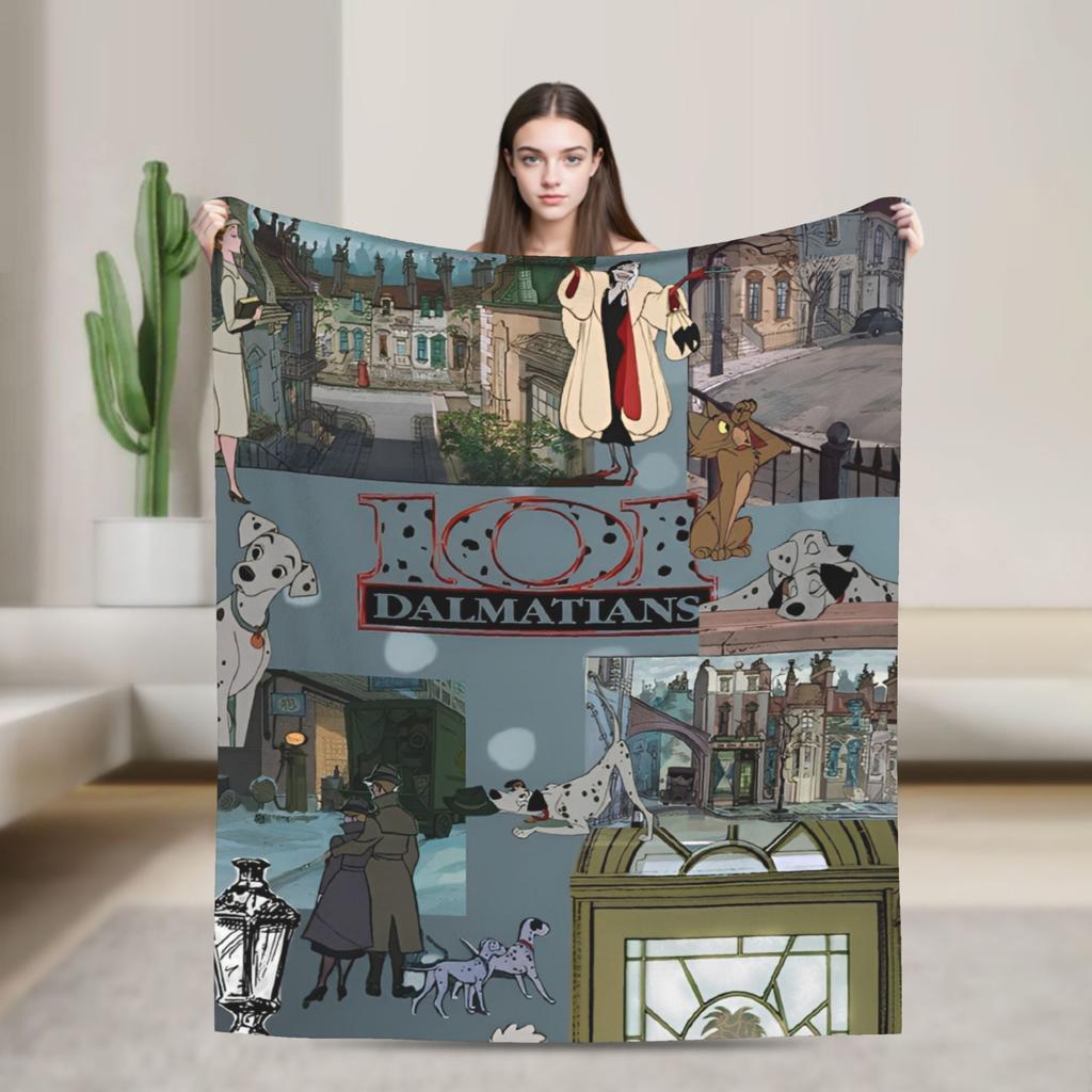 101 Dalmatians Pongo Perdita Coperta Rolly Cani Coperte Plaid in Pile Decorazione Divano Casa Trapunta Leggera Multifunzione
