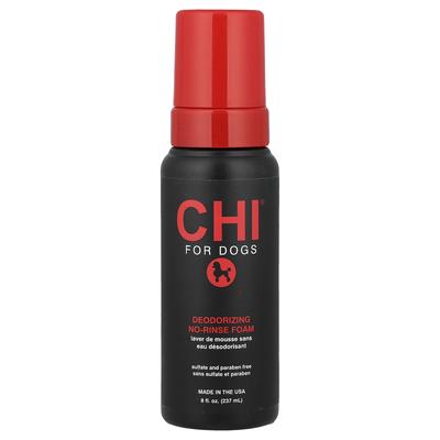 CHI for Dogs, Deodorizing No-Rinse Foam, 8 Fl Oz (237 Ml)