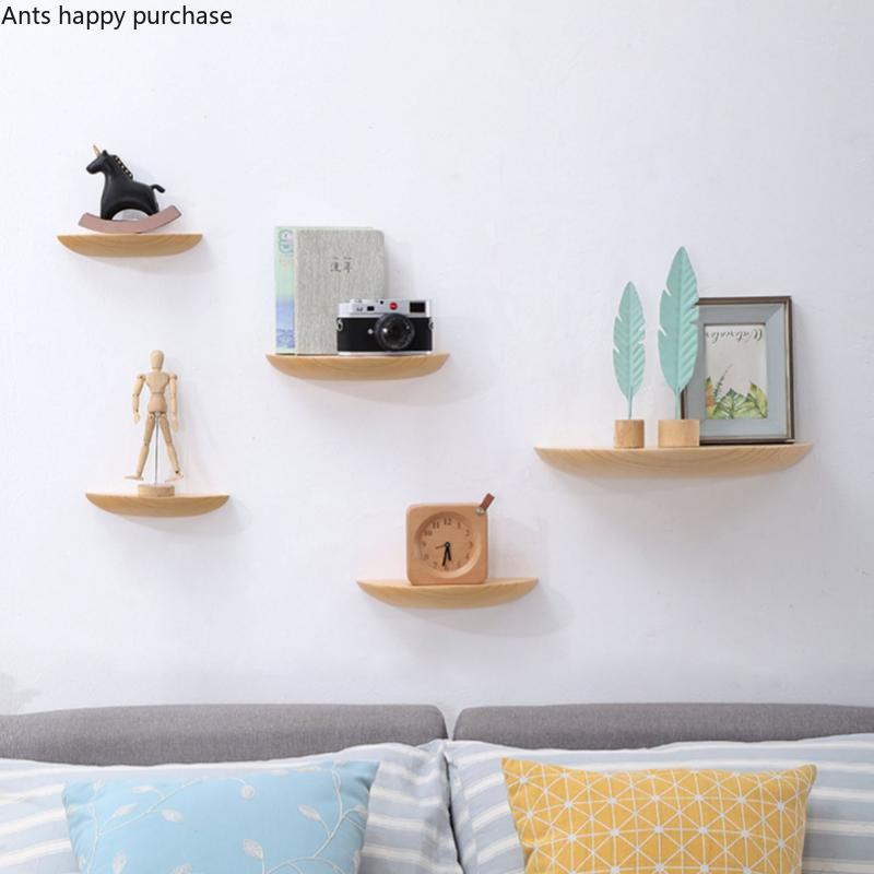 Wandregal, Wandmontage, Lagerregal aus Holz, Lagerhalter, Wandständer, dekorativer Ständer, Home Storage Organizer Regale