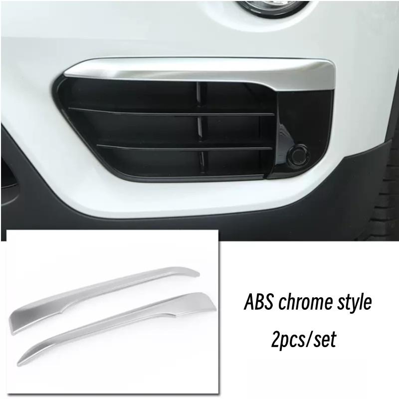 

Автомобильный Стайлинг, передняя противотуманная фара, противотуманная фара, отделка бровей, подходит для BMW X1 F48 2016 2017 2018, авто экстерьер chrome style