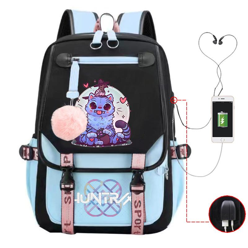 Witch Hunter Animation Cartoon Printed School Bag Large Capacity Junior High School Student Backpack