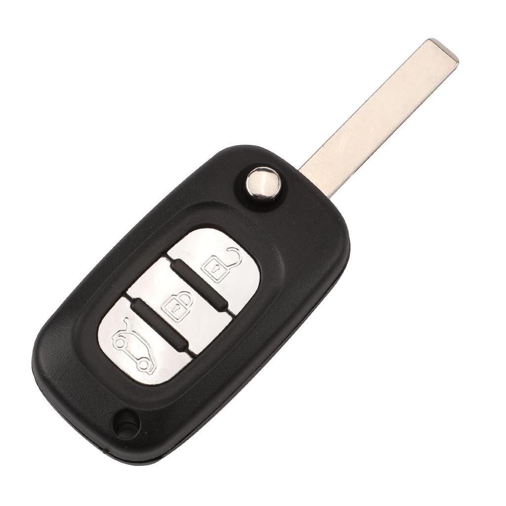Renault 3-Button Folding Remote Key Shell - Smart Replacement (No Logo)