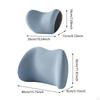 Car Pillow Cushion Kit Neck High Performance Universal Headrest Lumbar for