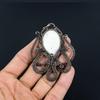 Mother Of Pearl Pendant Handmade Gemstone Jewelry, 999 Copper Wire Wrapped Pendant ,Unique Design Jewelry Pendant