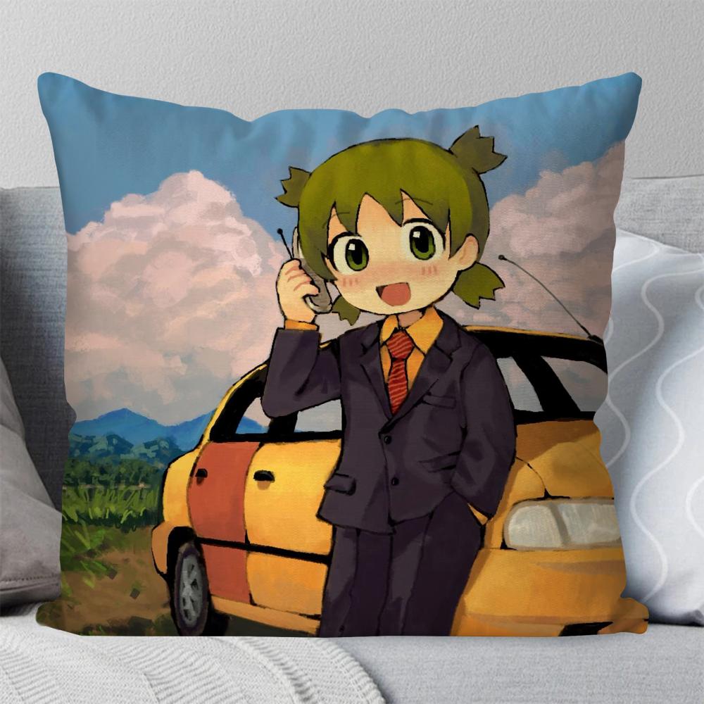 Bilibili Yotsubato Anime Kuddfodral Fyrkantig Kudde Sovrum Soffa Fritid Komfortkudde Bil Vardagsrum Heminredning 40X40