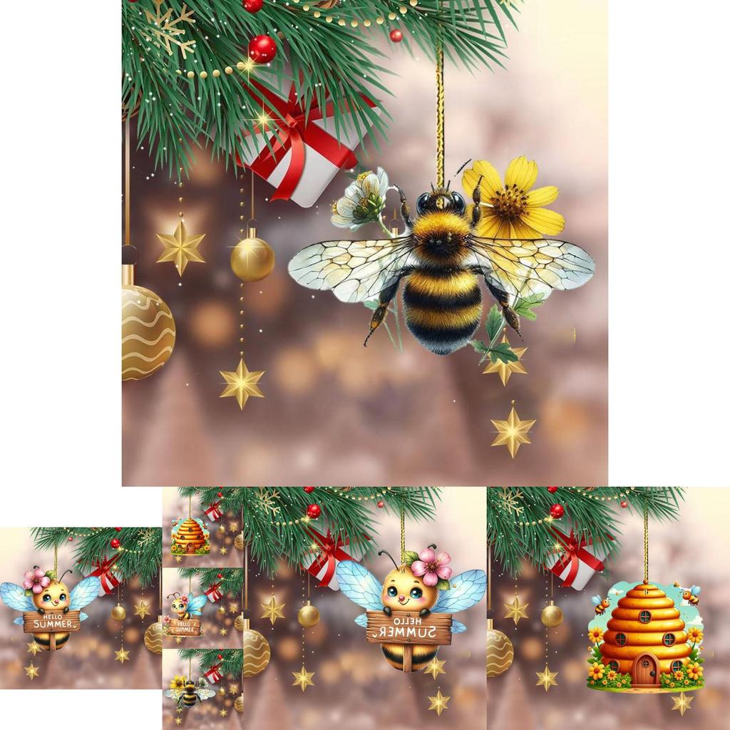 Bedårande Akryl Bi Backspegel Hängande Prydnad För Bilinredning