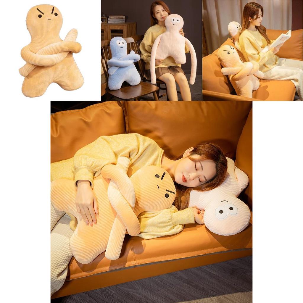 Cute Cartoon Mini People Plush Pillow Doll For Girls Soft And Comfortable