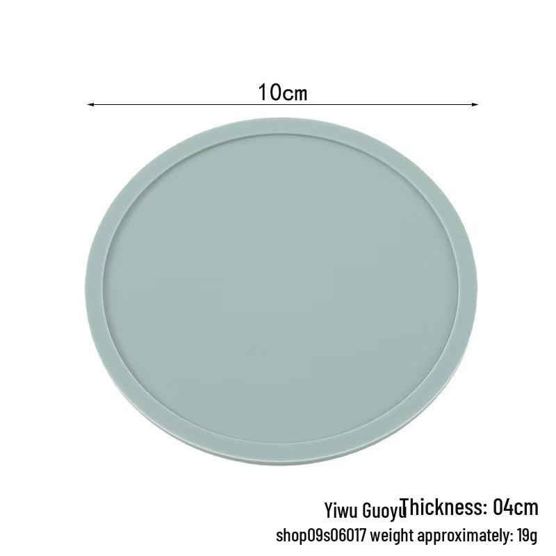 Nordic Silicone Coaster, 10cm Round, Spill-Proof and Heat-Resistant. Lotus Pink