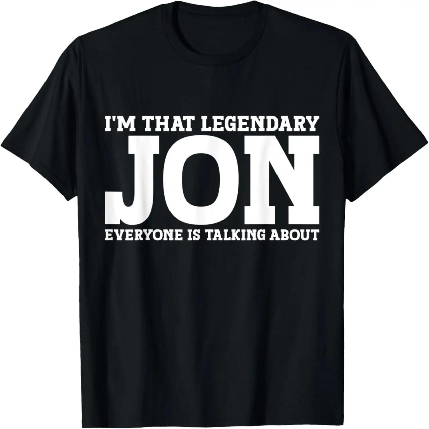 

Personal Name Funny Jon T-Shirt S чёрный