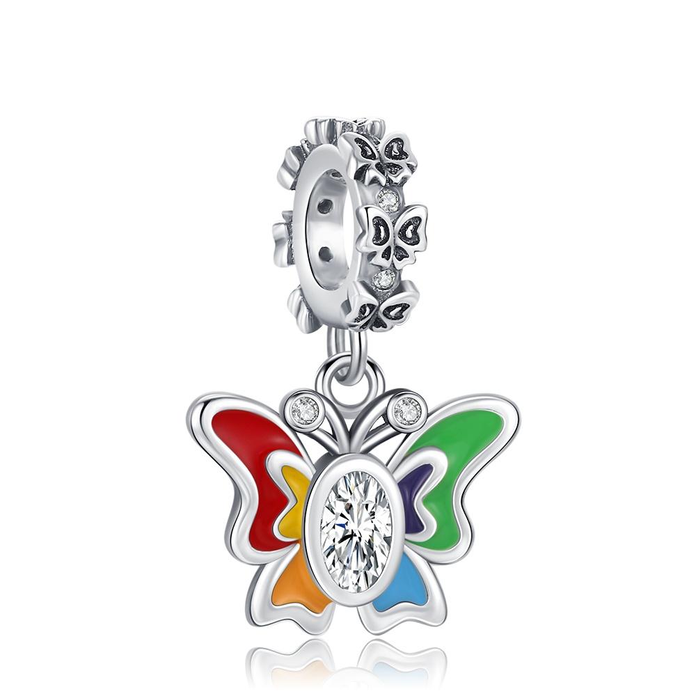 Original Colorful Pendant Chakra Rainbow Charm Fit Bracelet Diy For Women Elegant Bead Pride Month Love Mother'Day Gifts