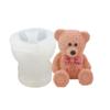 1pc 3D Teddy Bear Silicone Ice Mold Cute Fondant Cake Border Moulds Chocolate Mould Cake Decorating Supplies Kitchen Accessories