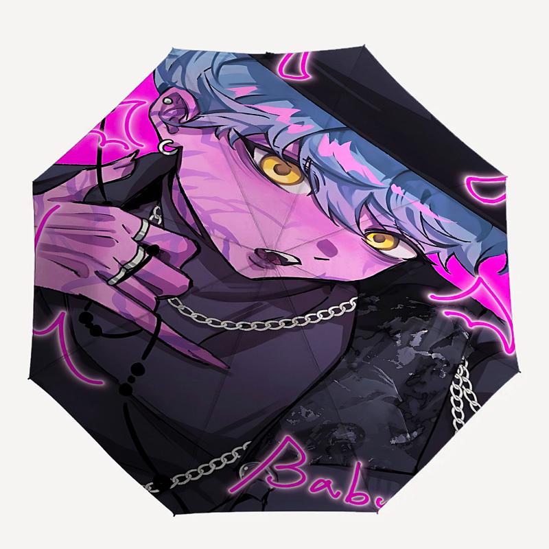 KpopThemed Automatic Opening and Closing umbrella - 8 Ribs, Suitable for Leisure and Going Out, Outdoor Accessory, Gothic Style, Fashion Lov
